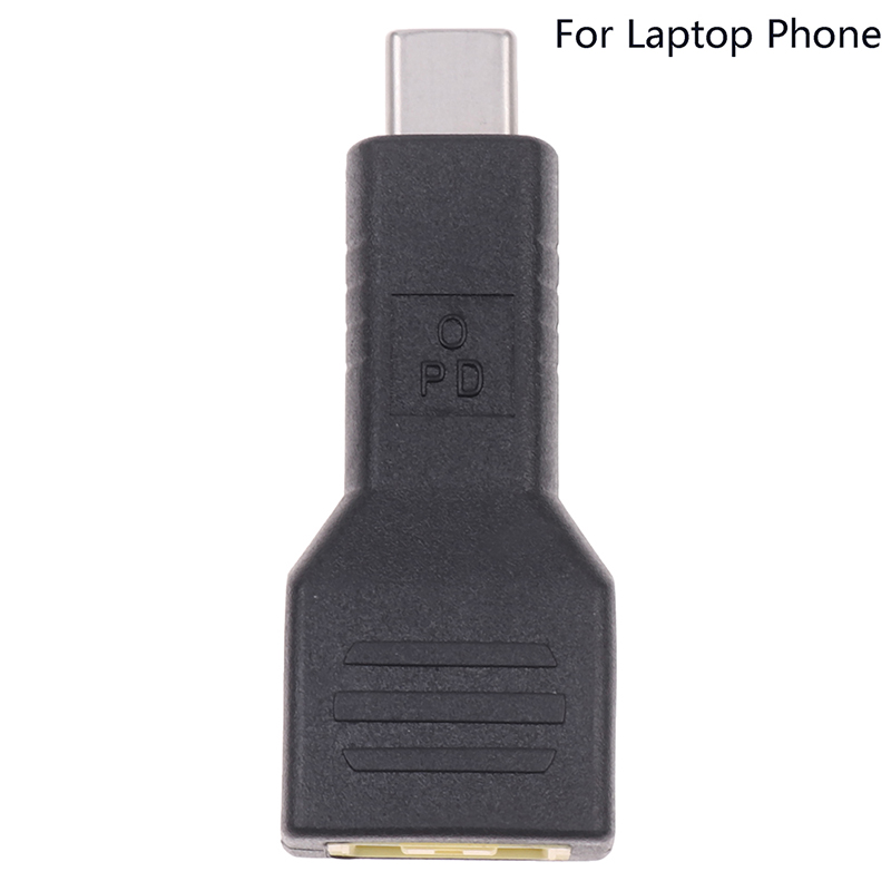 Jack For Lenovo Input To USB C Type C Power Plug Charge Adapter For