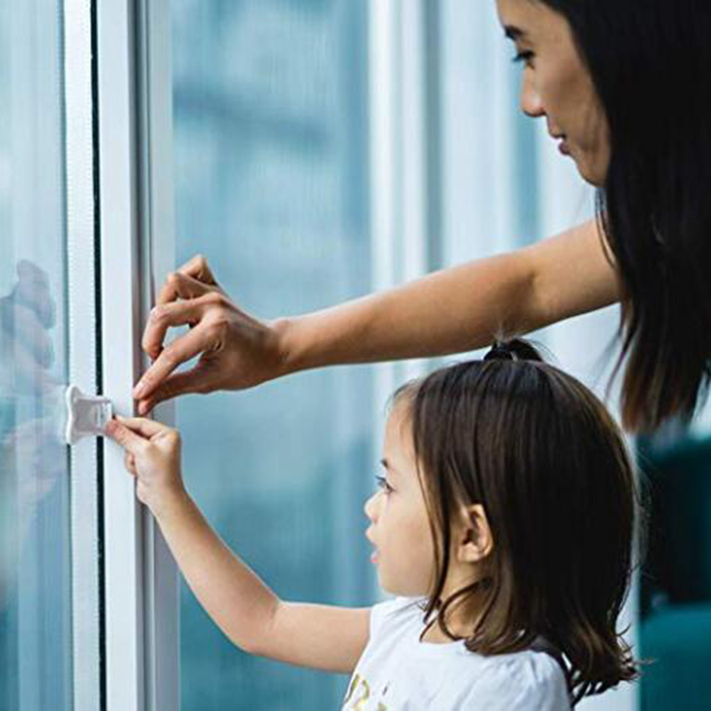 Baby proof hot sale glass doors