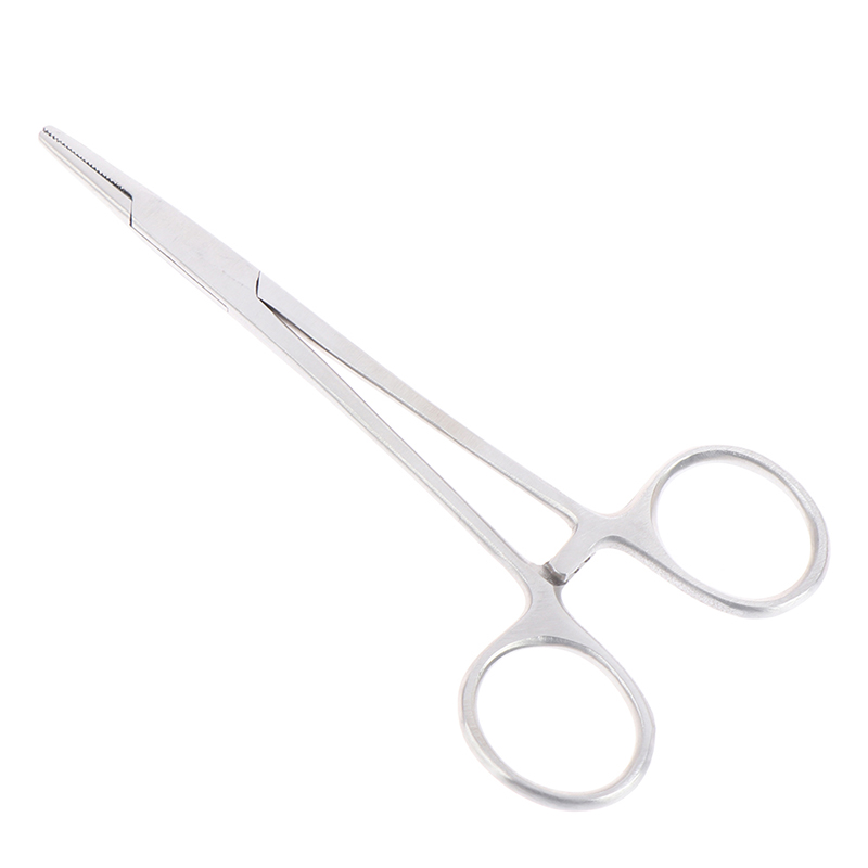 12cm Locking Forceps Curved Hemostat Farm Tool Needle Clamp Suture Needle H  BIBI