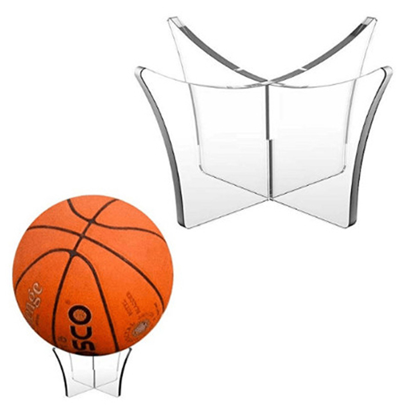 2 pièces Support de basket-ball Support de football Support de balle en  acrylique Affichage de balle