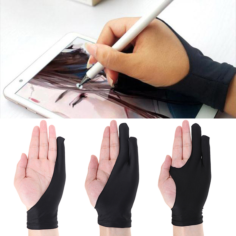 1Pc Two finger Anti-fouling Glove For Drawing & Pen Graphic Tablet  PadL_FYAPU Ts