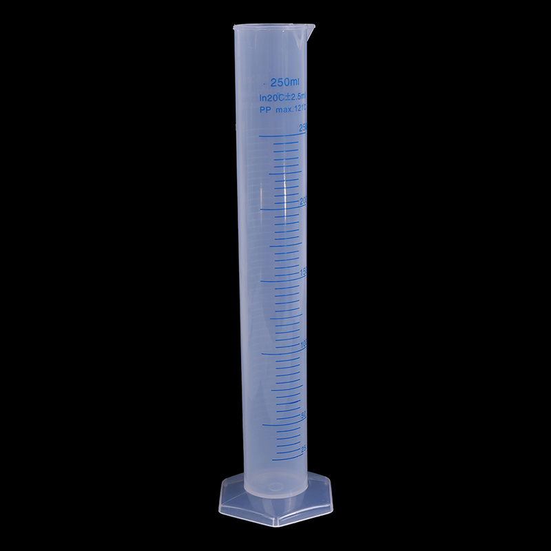 250ML MEASURING CYLINDER blue scale acid and alkali resistant measur*DB ...