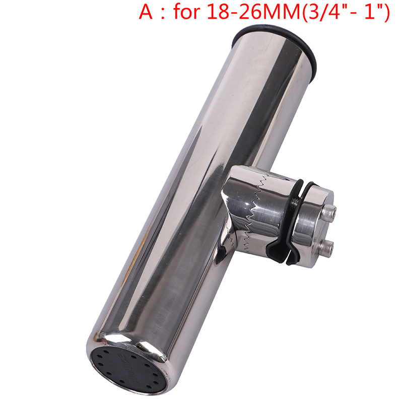 1Pc Boat Accessories marine stainless clamp on fishing rod holder rails  tube>