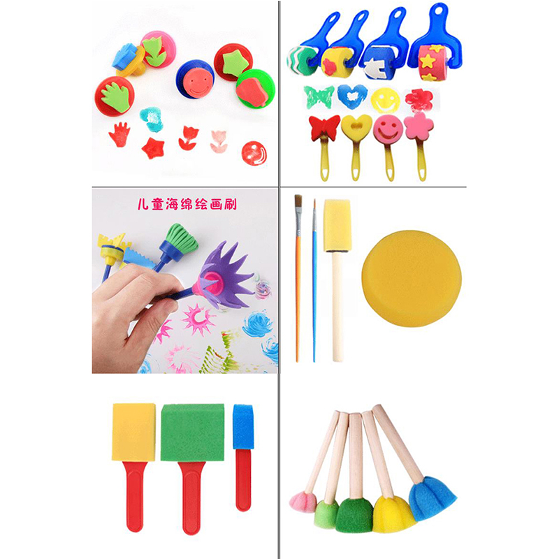 30pcs Paint Brush For Kids Baby, Paint Brushes, Foam Paint Brushes,  Children Painting Kits, Kid Paint Brushes Sponge, Paint Brush Set For  Beginner Pai