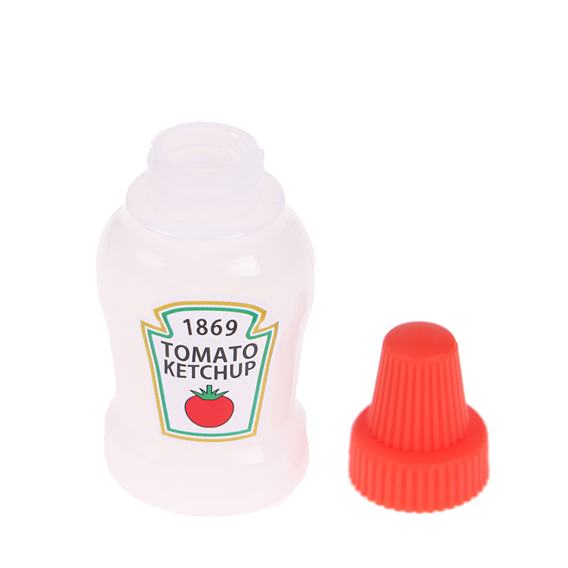 1set Mini Seasoning Sauce Bottle Cute Cartoon Mini Sauce