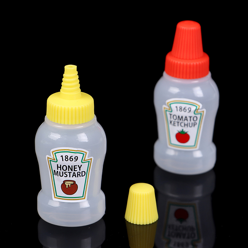 1set Mini Seasoning Sauce Bottle Cute Cartoon Mini Sauce