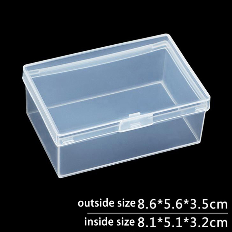 Plastic Box Rectangular Plastic Transparent With Lid Storage Box CollectiAP