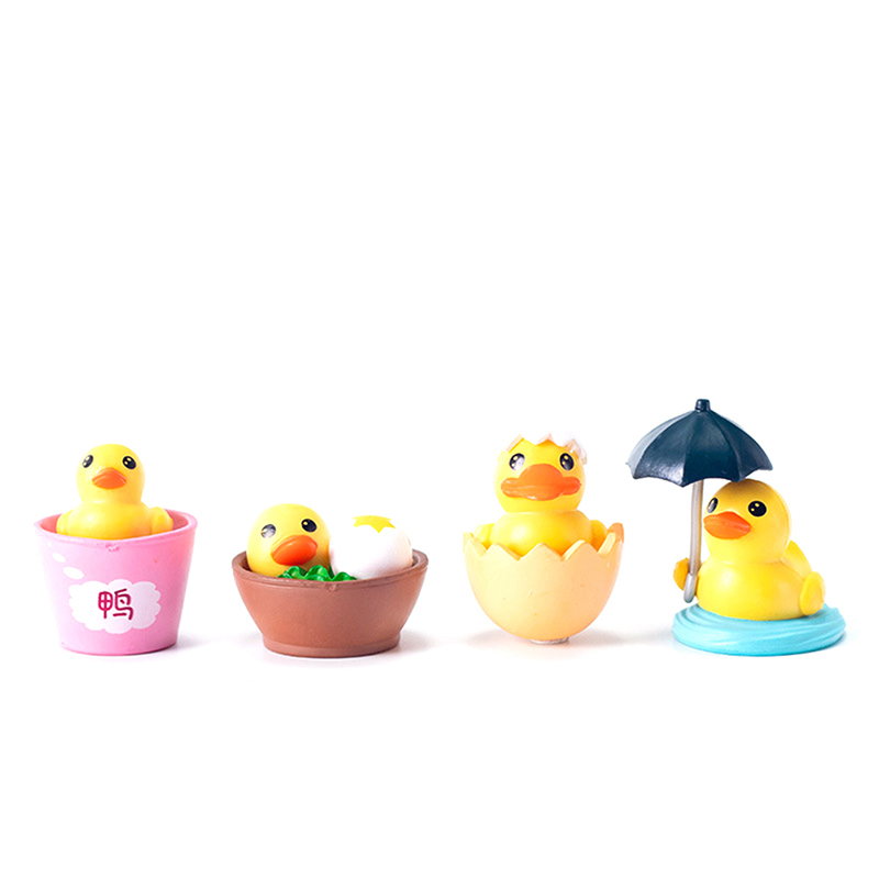 Miniature Duck Figures Micro Fairy Garden Landscape Aquarium Dollhouse ...