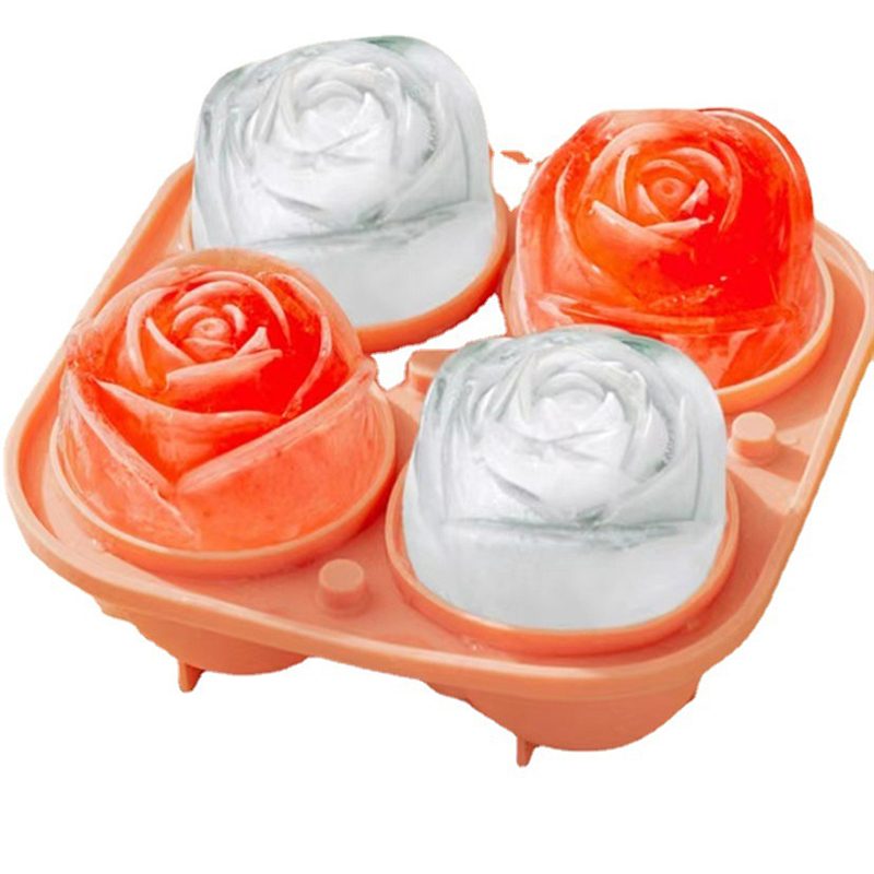 Floral Ice Mold - Rose - Silicone - BPA Free from Apollo Box