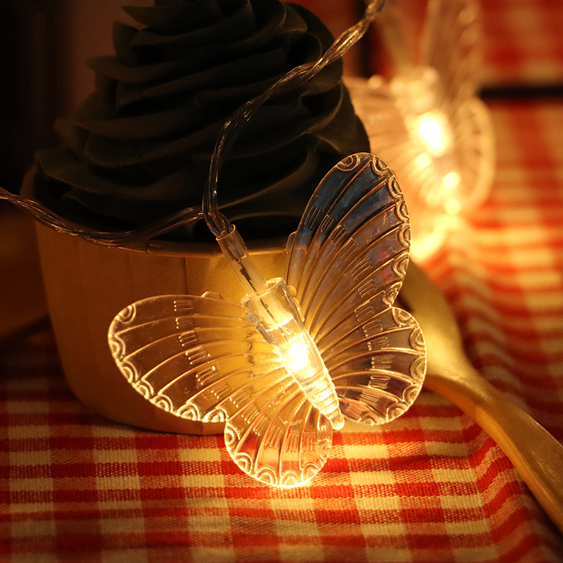 Led butterfly deals string lights