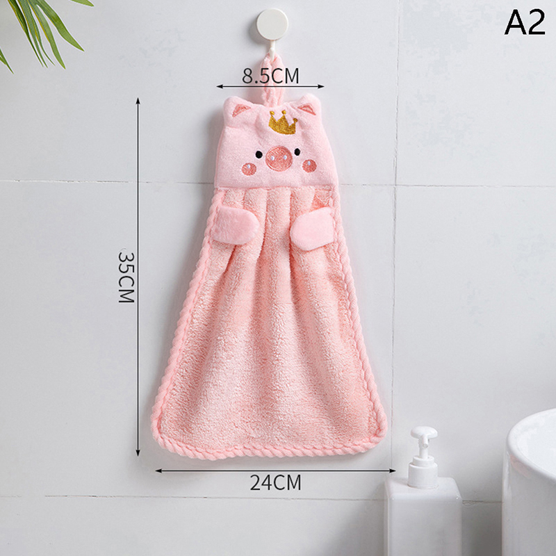 Hand towel household cute absorbent kitchen towel lazy rag wipe towel solid  C2