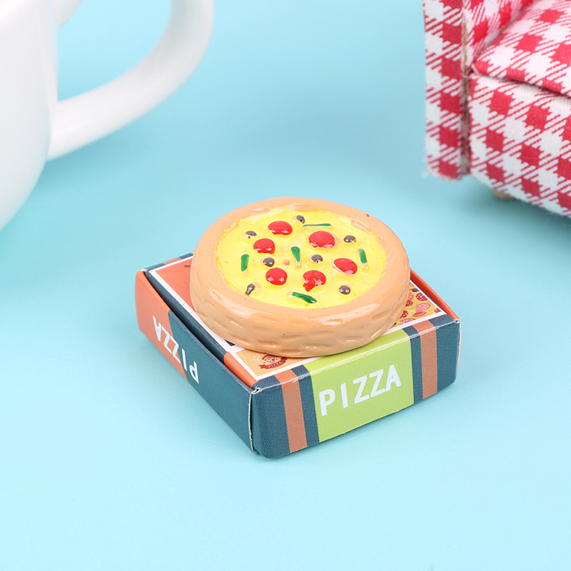 Accessoire de modèle de pizza de simulation de nourriture miniature 1/12 