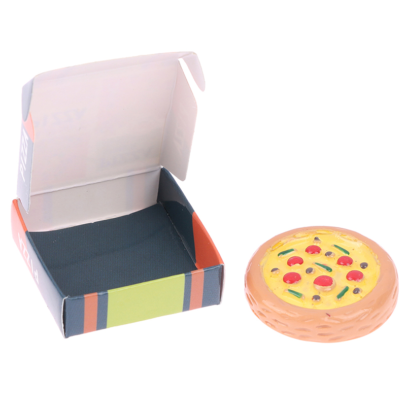 Accessoire de modèle de pizza de simulation de nourriture miniature 1/12 