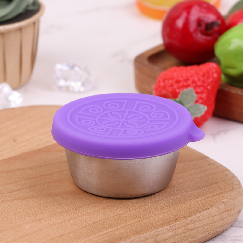 304 Stainless Steel Sauce Cup Sealed Mini Bento Sauce Cup 50ml