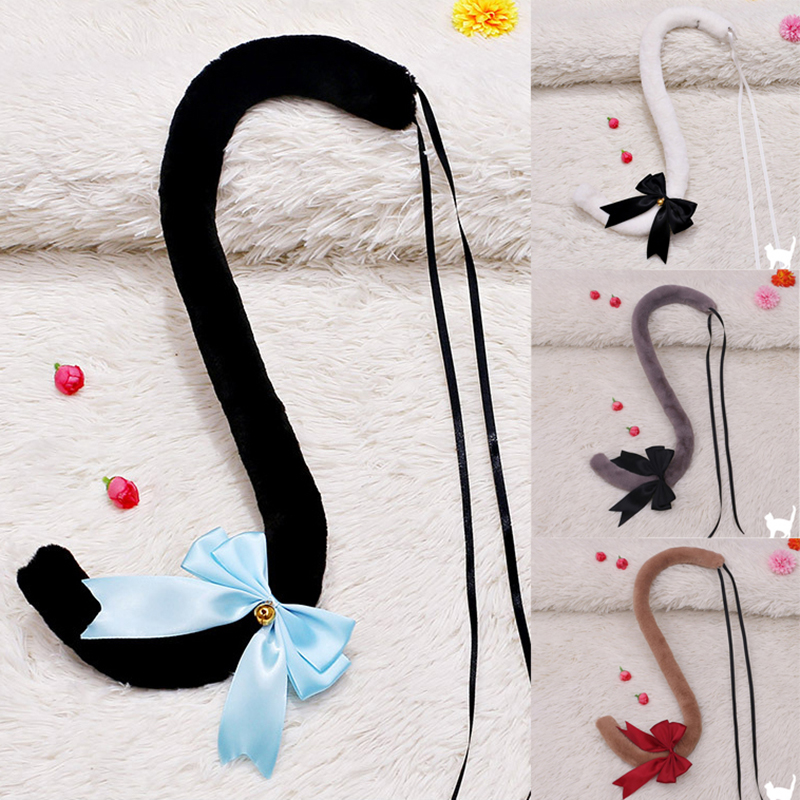 Anime Party Cat Costume Cat Ears Tail 80cm Fox Tail Children Gift (cat Ear  Tail ) | Fruugo NZ