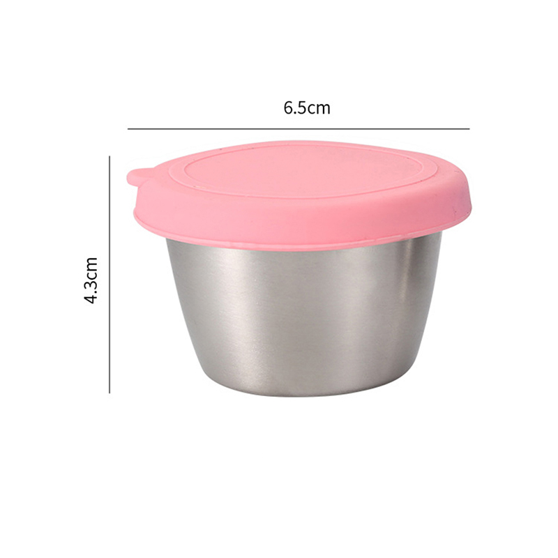 Stainless Steel Fresh-keeping Box, Round Sealed Jar With Lid