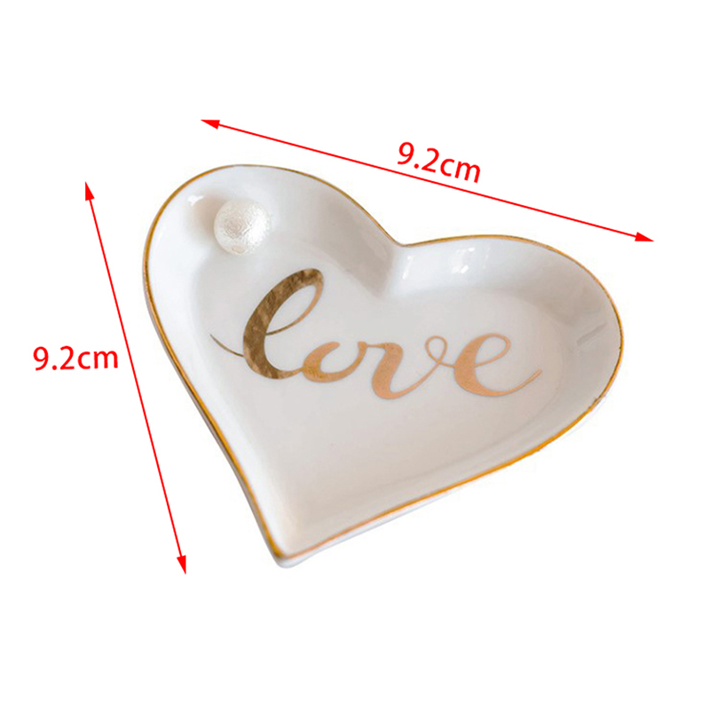 1 pz piattino a forma di cuore carino mini piatto in ceramica piatto  insalata