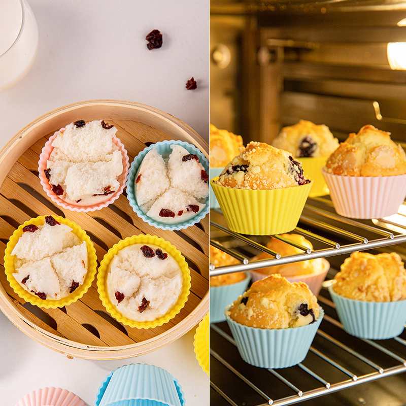 5 pz stampi per cupcake muffin resistenti al calore cucina riutilizzabili  BakeI4UK PX