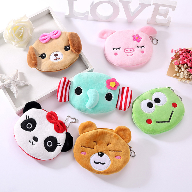 Plush Cartoon Fruit Coin Purse for Children Cute Girl's Change Wallet  Household Storage Bags for Small Pieces Organizer сумка