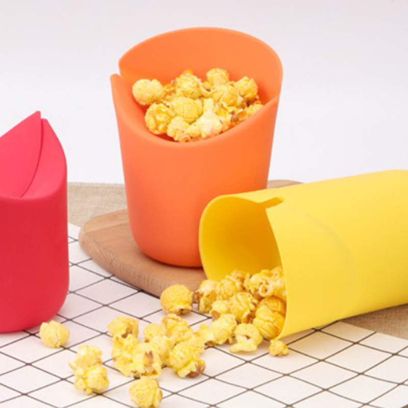 Foldable Popcorn Bucket Silicone Microwave Popcorn Bucket Kitchen TooRI ...