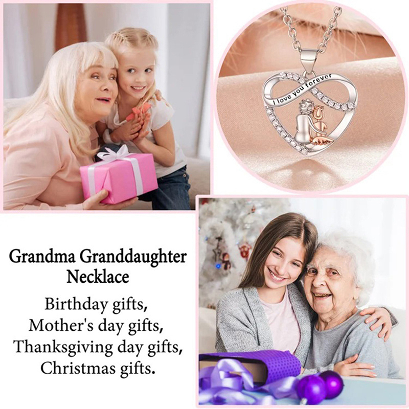 Grandmother and hot sale granddaughter necklace