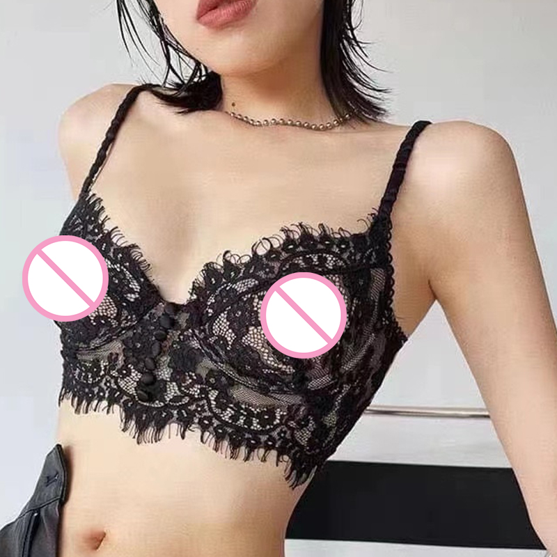 Sexy Lingerie Women's Underwear Set Eyelash lace Brassiere Lingerie Set Sex  Lace