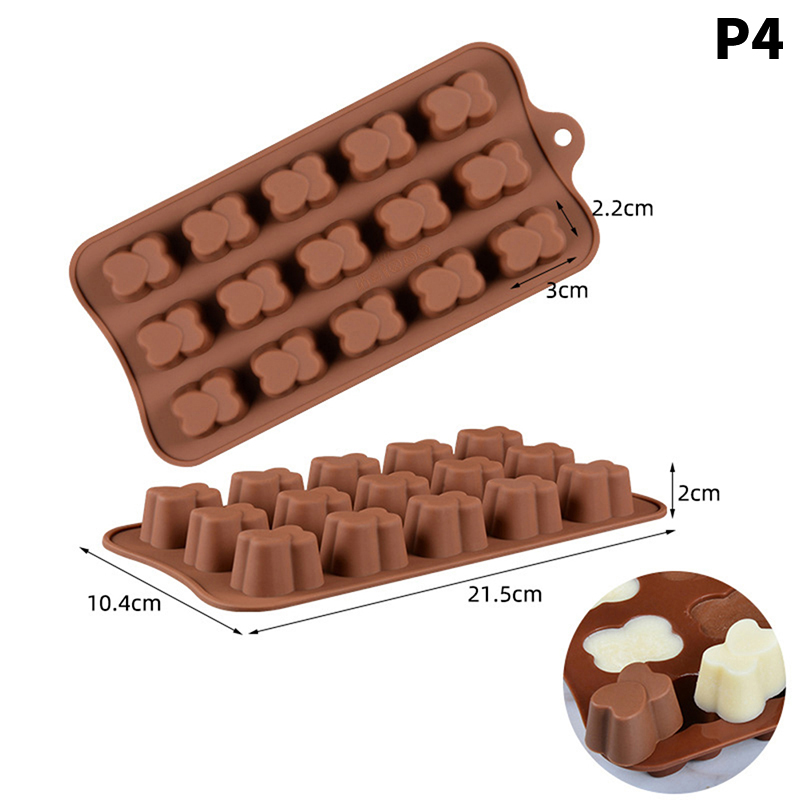 1pc 15 Hollow Chocolate Mold Fudge Ice Cube Silicone Mold DIY Kitchen  Baking Mol