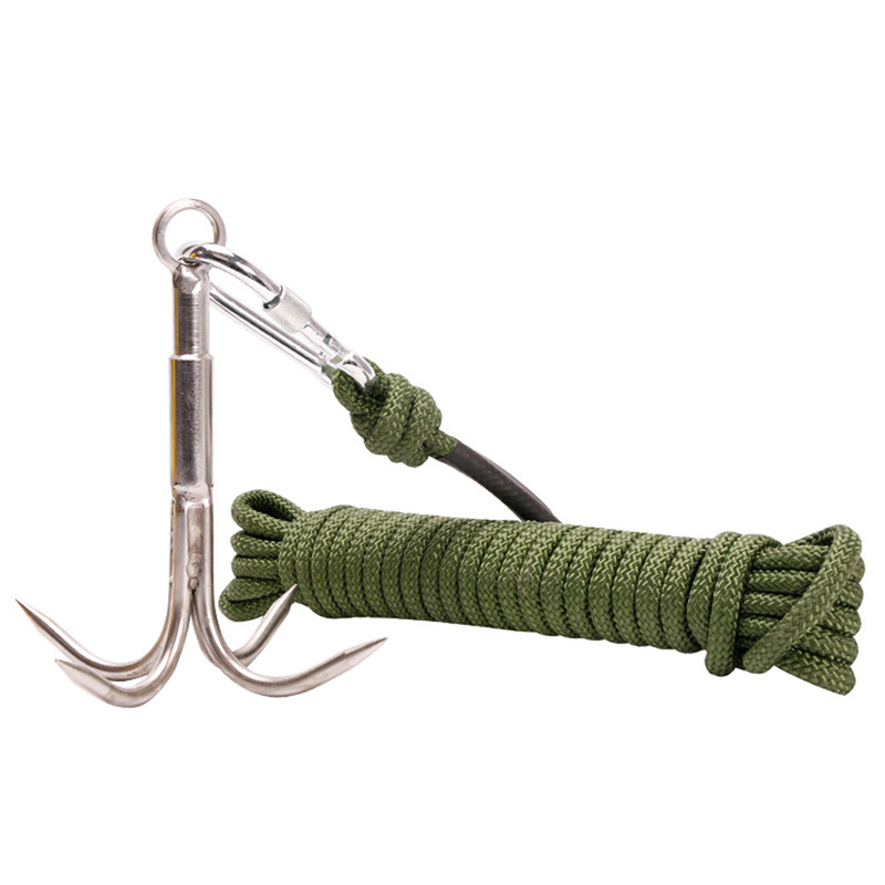 Flying Claw Survival Grappling Steel Hook Rock Climbing Claw Outdoor  Carabine wi