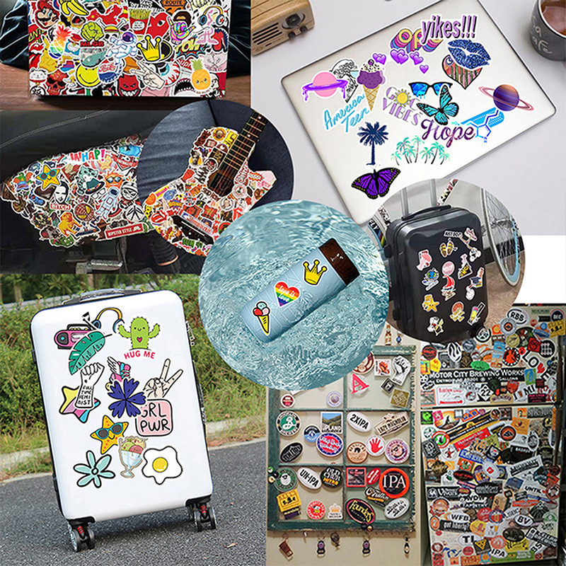 50Pcs Bohemian Inspirational Graffiti Sticker Car Guitar Suitcase ...