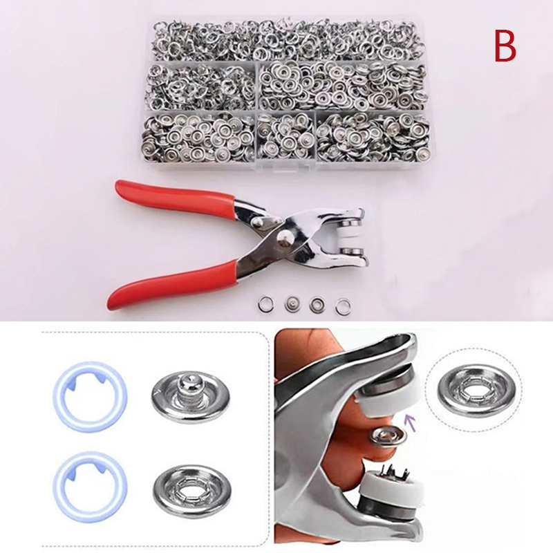 Five Claw Buckle Plier Tool 100pcs Metal Snap Button for Clothing