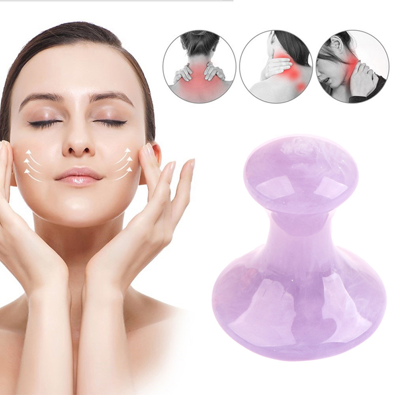 Face Massager Guasha Tool Natural Resin Mushroom Skin Care Face Tool HA ...