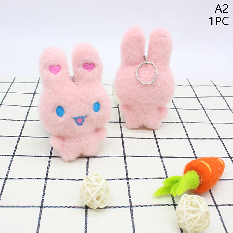1pc Rabbit Doll Plush Pendant Grab Machine Doll Doll Bag Keychain Plush Toy