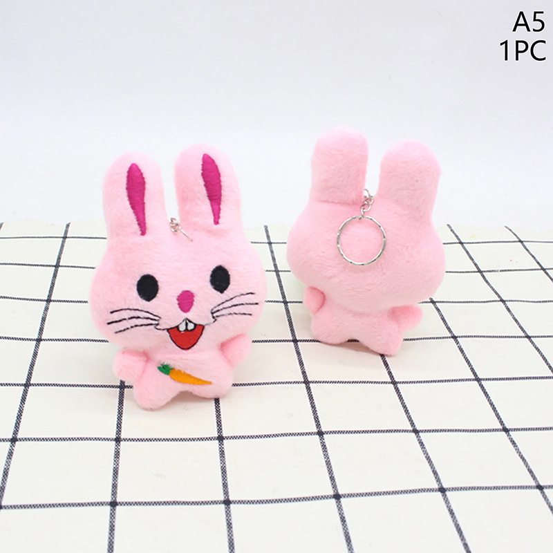 1pc Rabbit Doll Plush Pendant Grab Machine Doll Doll Bag Keychain Plush Toy