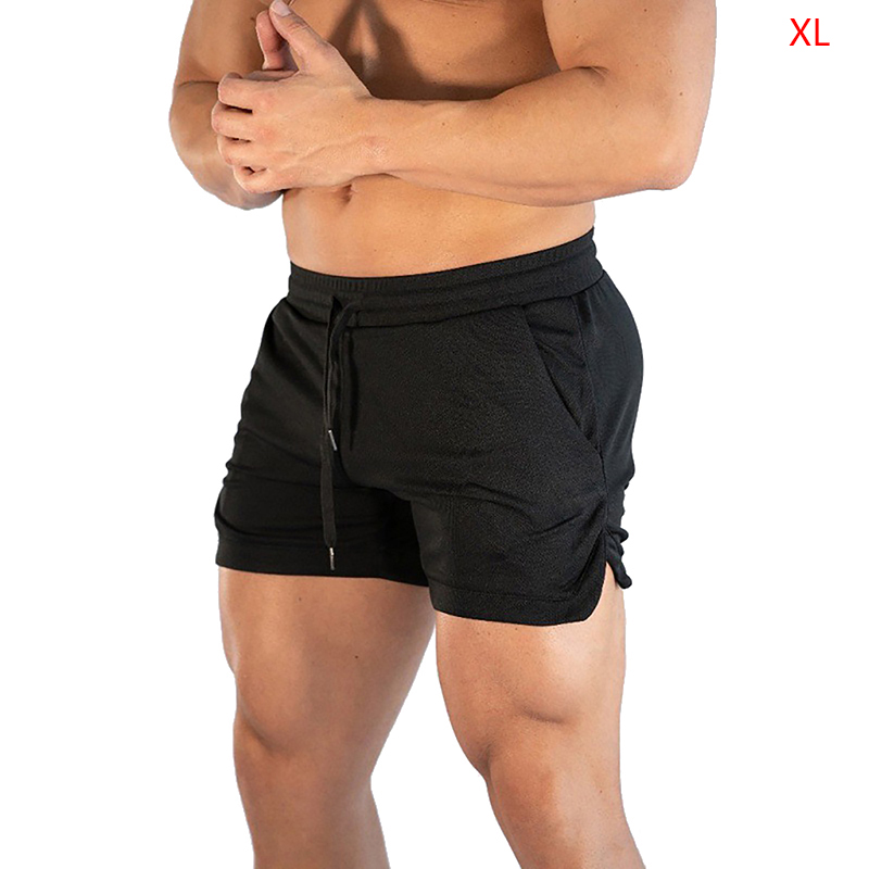 Men Swim Fitted Shorts Bodybuilding Workout Gym Running, 46% OFF