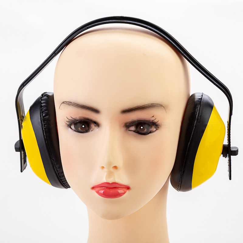 Protector auditivo plástico antichoque auriculares reducción de ruido  insonorizados Earmuf Y4