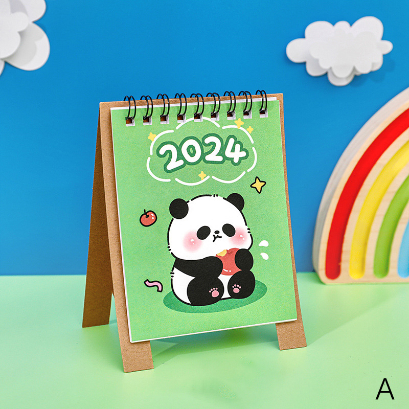 2024 Cute Cartoon Desk Calendars Monthly Organizer Standing Flip Table  Calend TS