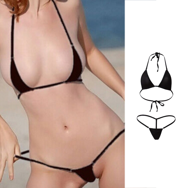 1PC Sexy Micro Bikini Set Women Brazilian G-String Set Thong Swimwear  Swimsuit