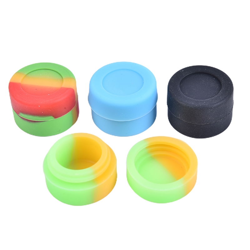 3ml Silicone Wax Jar Containers Nonstick Mixed color New 3 ml