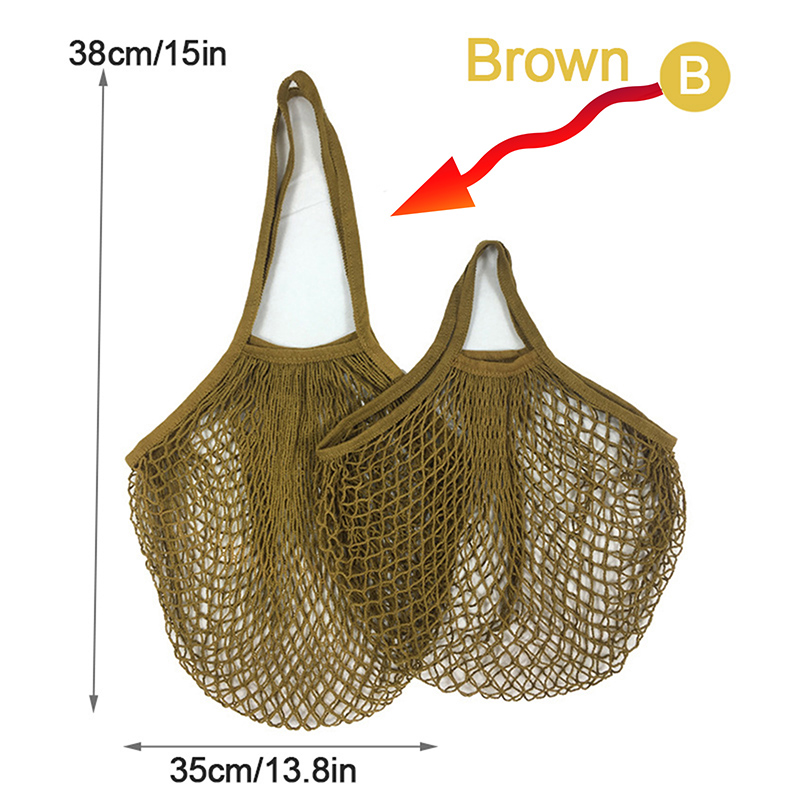 Reusable Grocery Produce Bags Cotton Mesh String Net Tote Bag