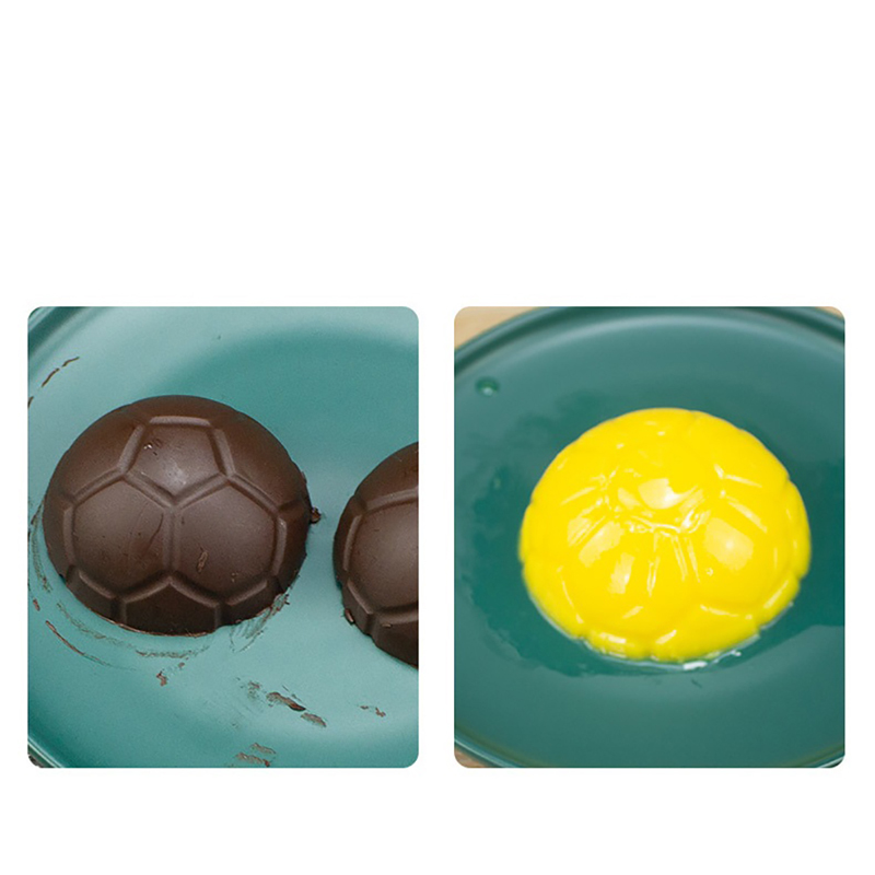 2 Pcs Kitchen Baking Tools DIY 3D Football Shape Bath Bomb Cake Mold  Aluminum Ball Sphere Non-toxic Cake Chocolate Pan Mold