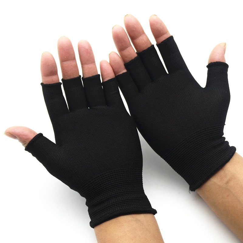 Half Finger Fingerless Gloves For Women And Men Wool Knit Wrist Cotton  Glove SN❤