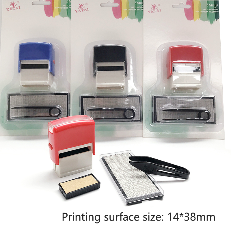 Rubber Stamp Kit DIY Custom Personalized Self Inking Business Address N x W D