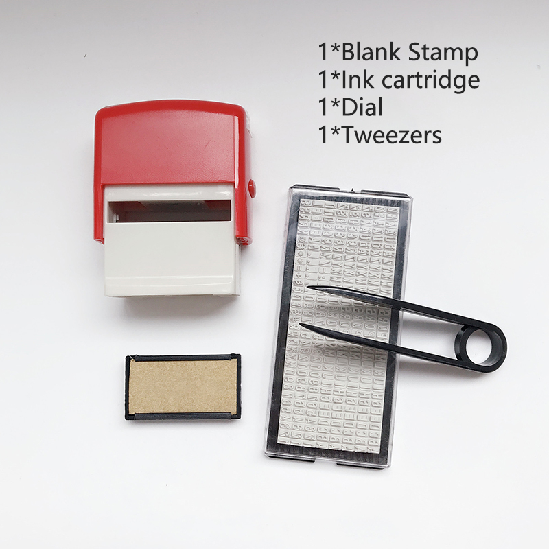 Rubber Stamp Kit DIY Custom Personalized Self Inking Business Address N x W D