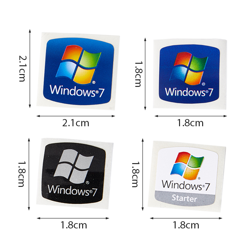 windows 7 laptop sticker