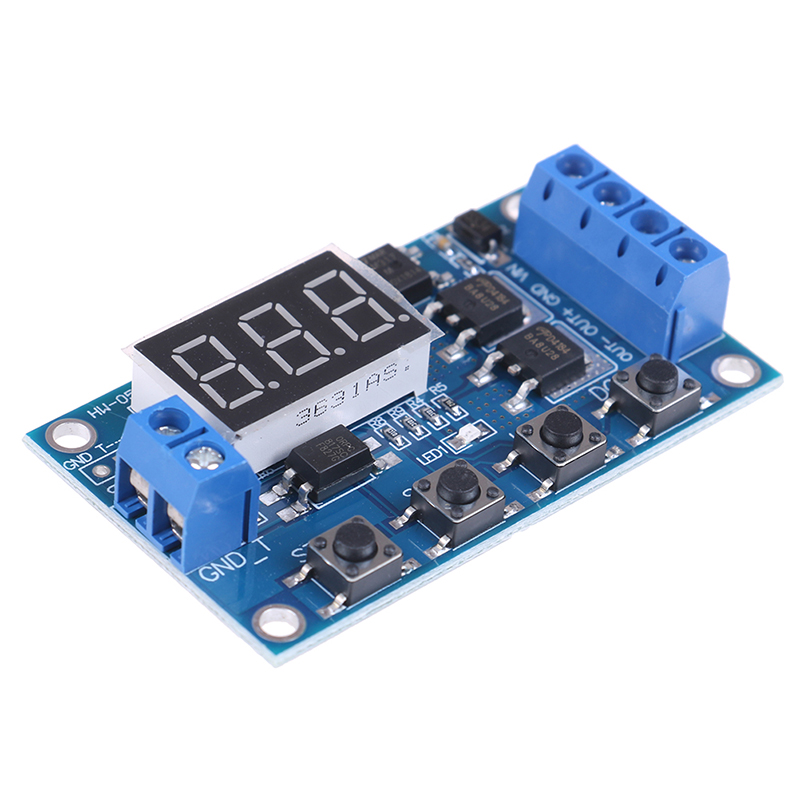 LED DC 5V~36V Dual MOS Control Cycle Trigger Timer Delay Relay Module ...