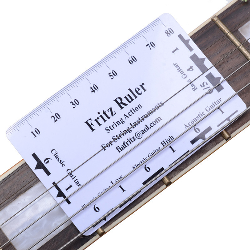 1PC Guitar String Action Gauge String Pitch Ruler Guitar Bass