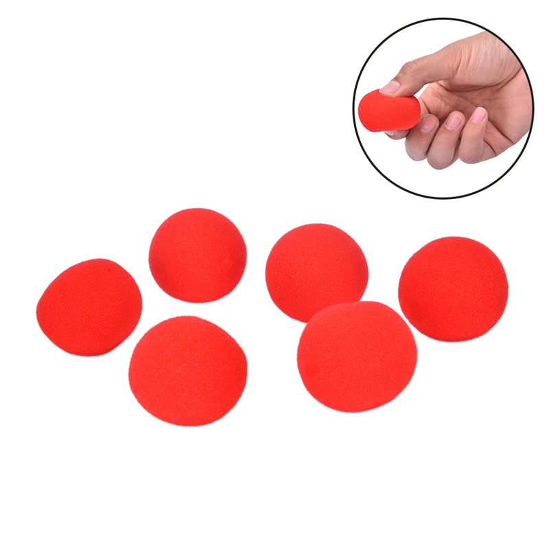 10pcs 4.5cm Adorable Red Ball Super Soft Sponge Balls For Magic