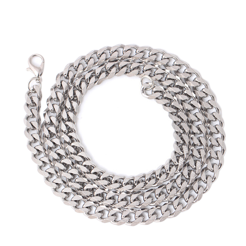 Men's Stainless Steel Necklace,hip Hop Stacked Golden Hoop Stick